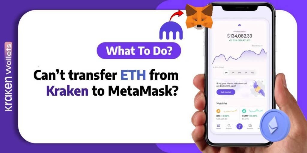 transfer ETH from Kraken to MetaMask